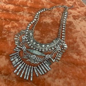 Free People Silver Statement necklace